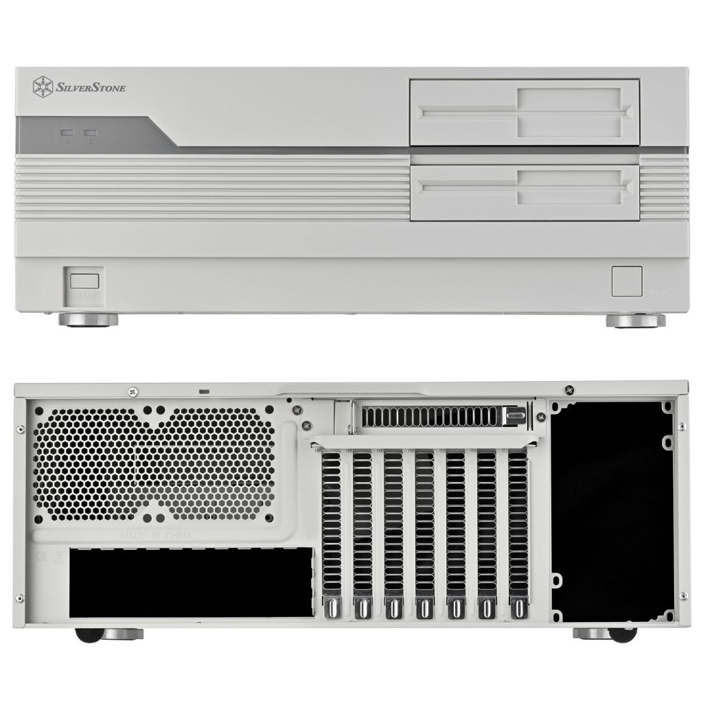 Silverstone FLP01 PC case, HTPC, SSI-CEB/ATX - white