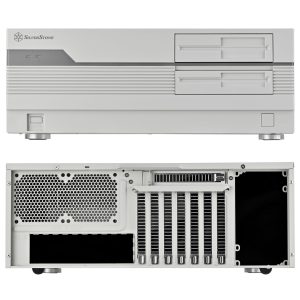 Silverstone FLP01 PC case, HTPC, SSI-CEB/ATX - white