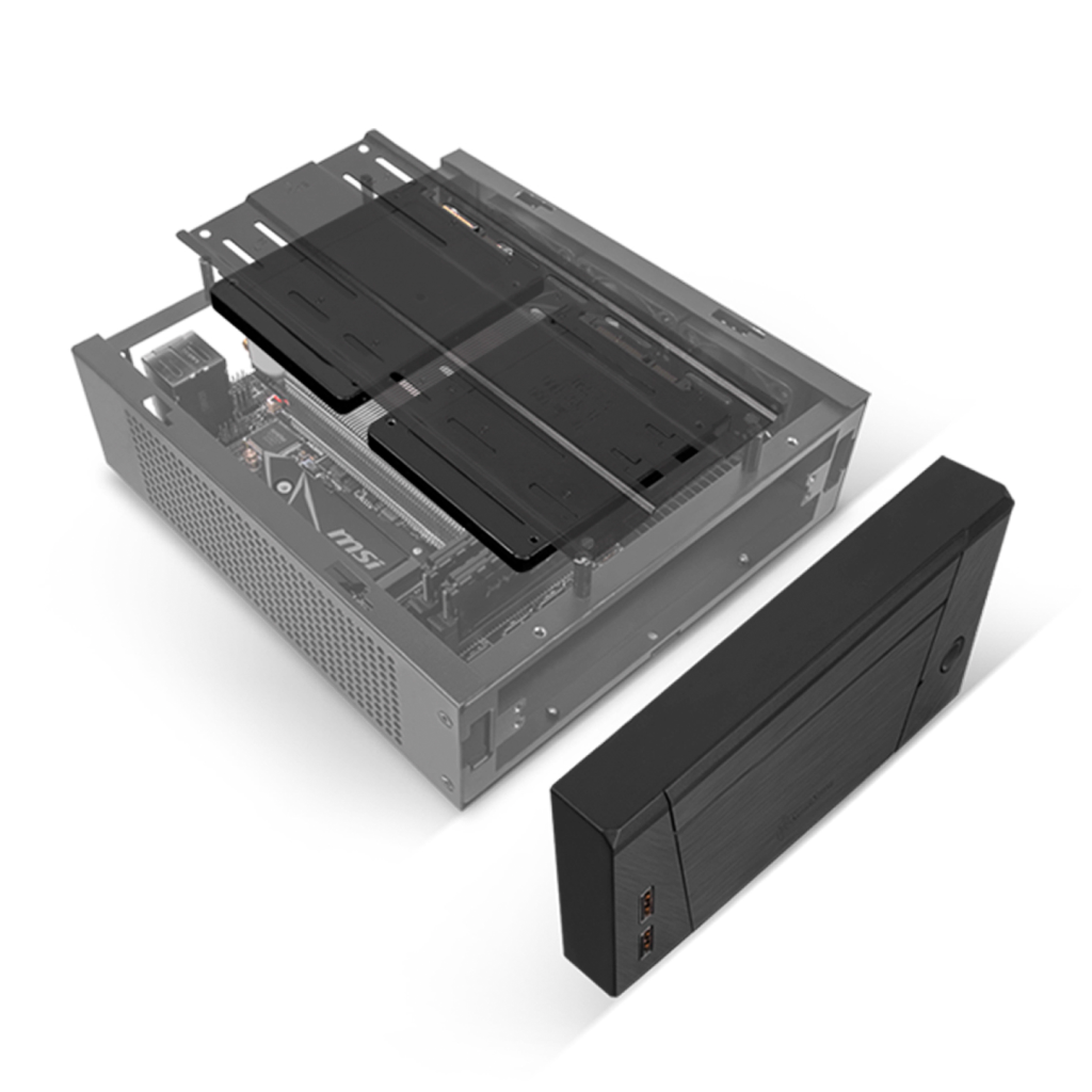 SilverStone Milo 10 Mini PC Case, Mini-ITX - Black