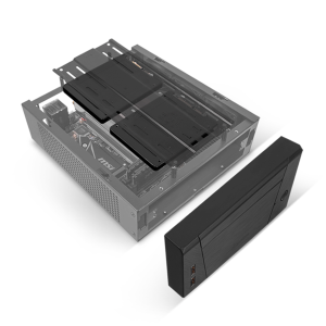SilverStone Milo 10 Mini PC Case, Mini-ITX - Black
