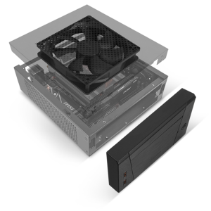 SilverStone Milo 10 Mini PC Case, Mini-ITX - Black