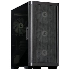 Zalman M4 PC Case, Mini-Tower, mATX, RGB, Tempered Glass - Black