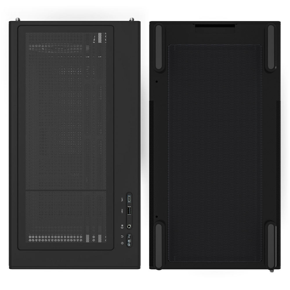Zalman P10 PC Case, Mini-Tower, mATX, RGB, Tempered Glass - Black
