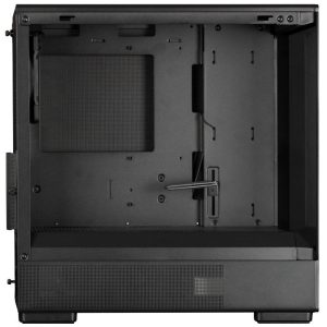 Zalman P10 PC Case, Mini-Tower, mATX, RGB, Tempered Glass - Black
