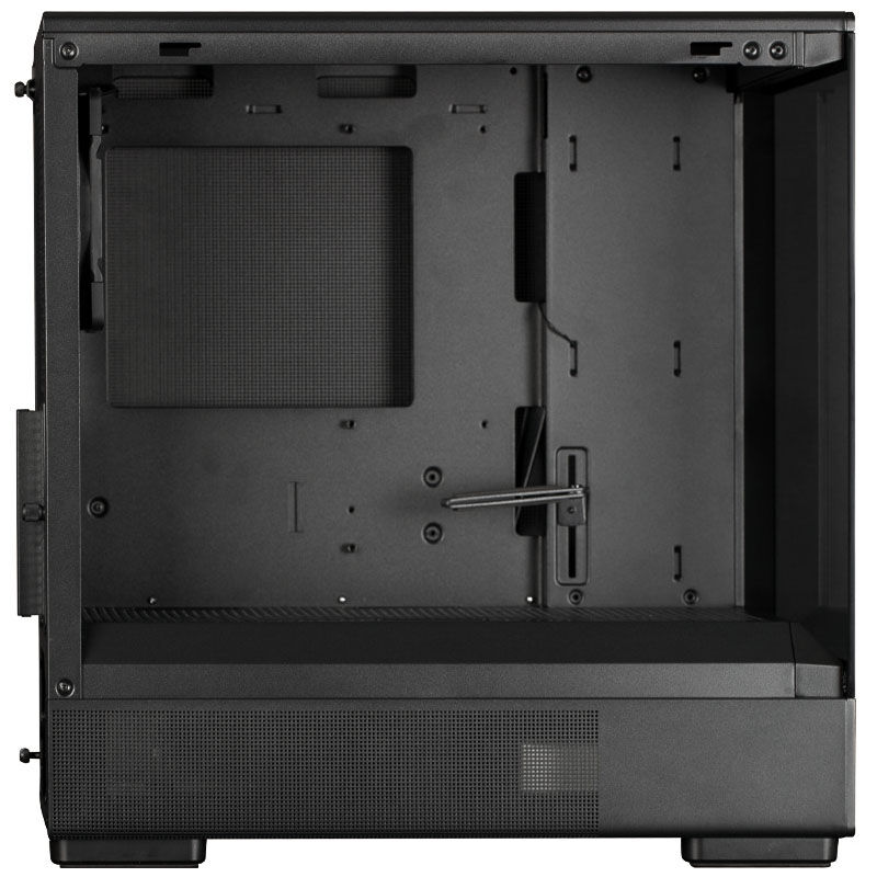 Zalman P10 PC Case, Mini-Tower, mATX, RGB, Tempered Glass - Black