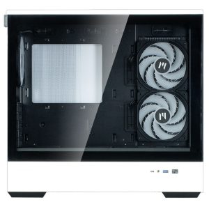 Zalman P30 PC Case, Mini-Tower, mATX, Tempered Glass - Black / White