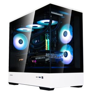 Zalman P30 PC Case, Mini-Tower, mATX, Tempered Glass - Black / White