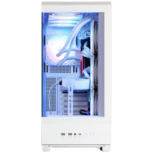 Zalman P50 DS PC Case, Midi-Tower, ATX, RGB, Tempered Glass - White