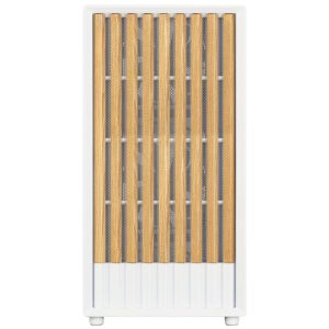 Zalman P10 Namu PC case, mini-tower, mATX, tempered glass - white, wood