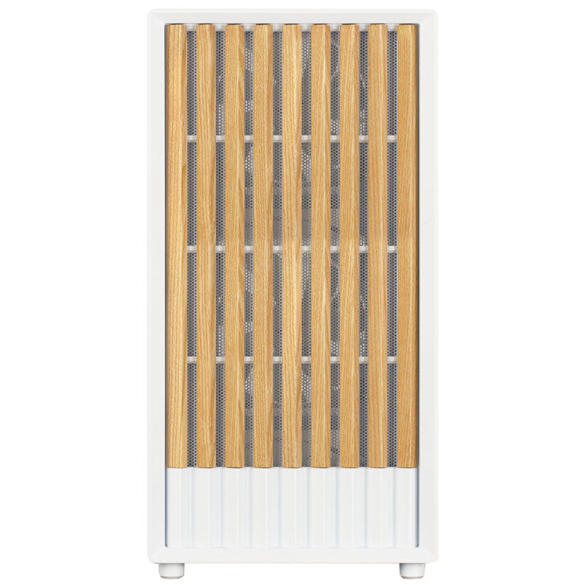 Zalman P10 Namu PC case, mini-tower, mATX, tempered glass - white, wood