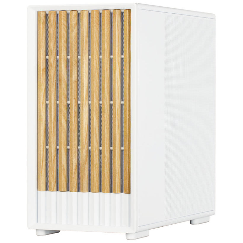 Zalman P10 Namu PC case, mini-tower, mATX, tempered glass - white, wood