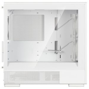 Zalman P10 Namu PC case, mini-tower, mATX, tempered glass - white, wood