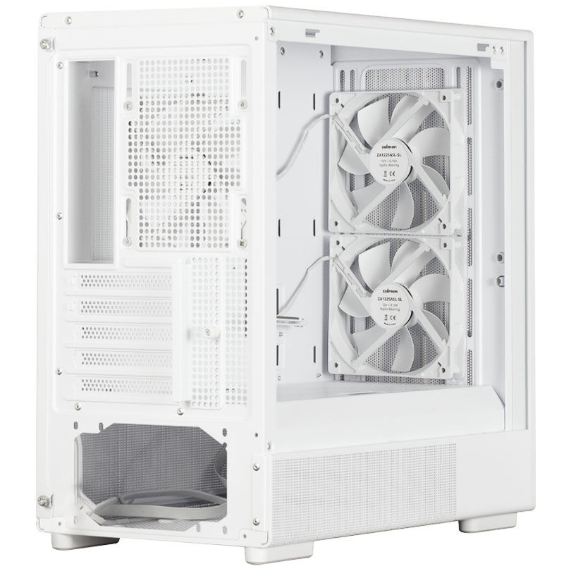 Zalman P10 Namu PC case, mini-tower, mATX, tempered glass - white, wood