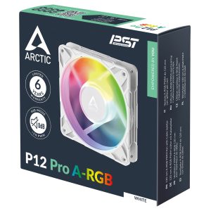 ARCTIC P12 Pro ARGB PWM Fan - 120mm, white