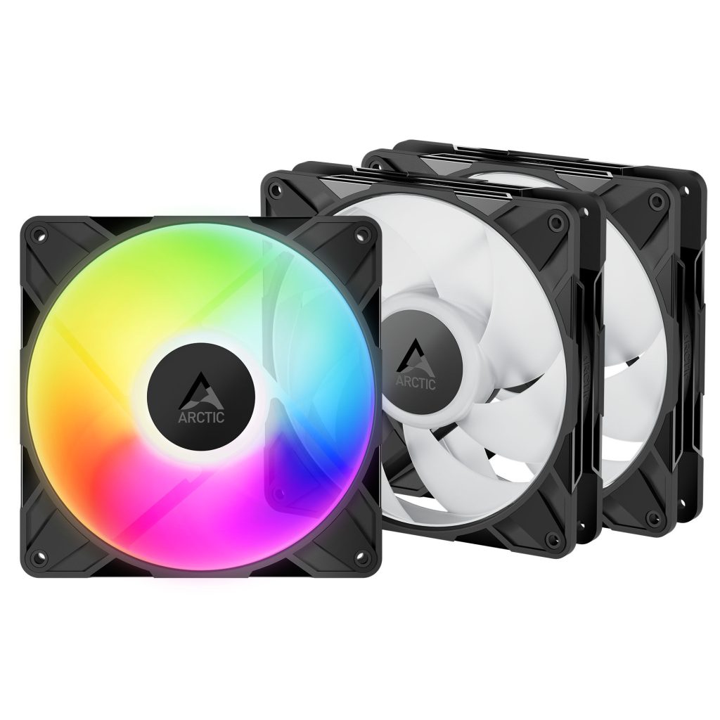 ARCTIC P14 Pro A-RGB PWM fans - pack of 3, 140mm, black : image 1