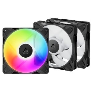 ARCTIC P14 Pro A-RGB PWM fans - pack of 3, 140mm, black : image 1