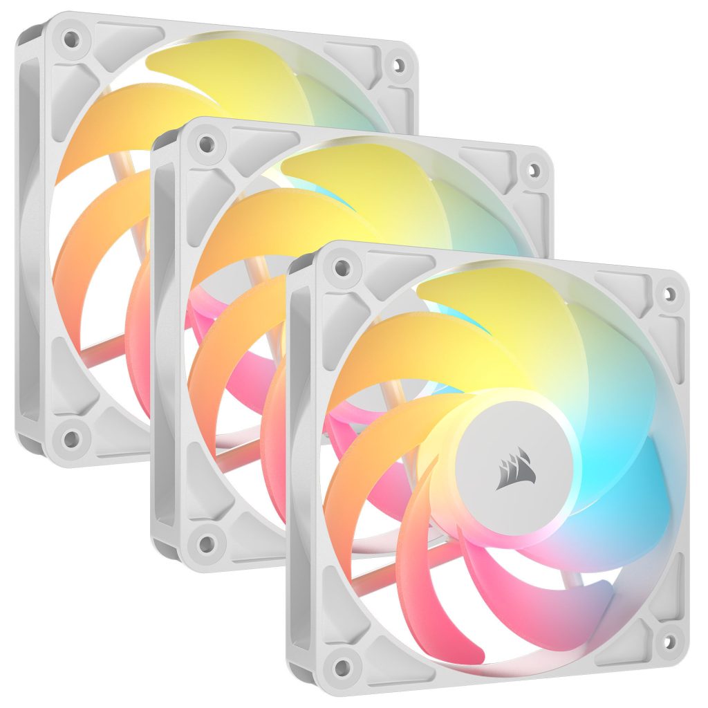Corsair RS Series RS120-R ARGB PWM Fans - 3-pack, 120 mm, white