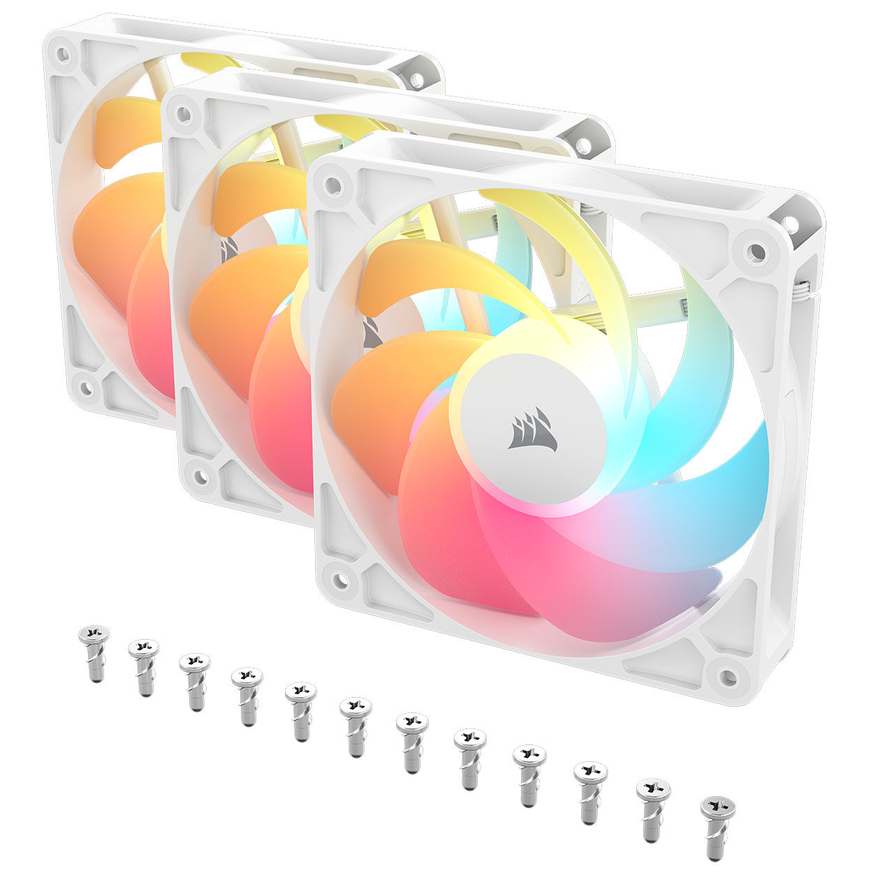 Corsair RS Series RS120-R ARGB PWM Fans - 3-pack, 120 mm, white
