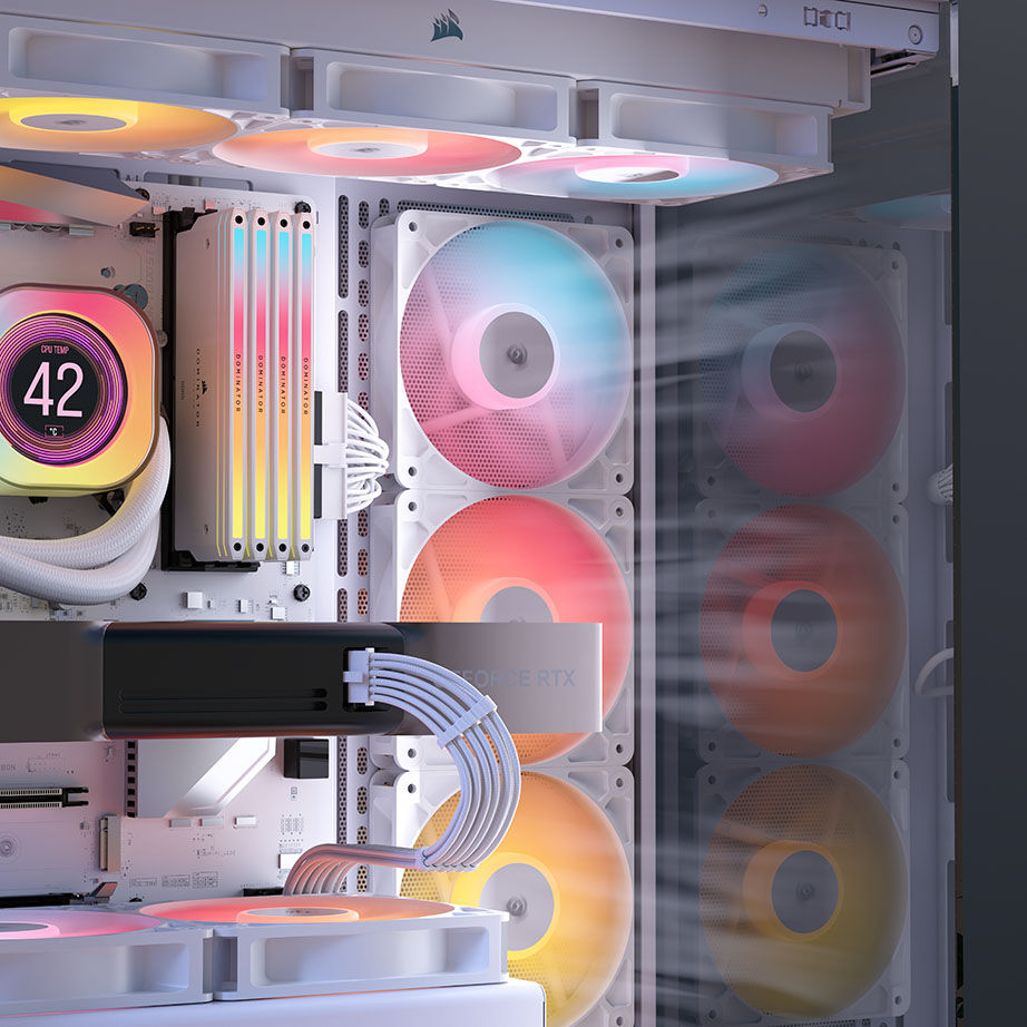 Corsair RS Series RS120-R ARGB PWM Fans - 3-pack, 120 mm, white