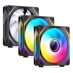 Jonsbo ZL-120B Fan, PWM, ARGB - 120mm, Black, 3-pack : image 1