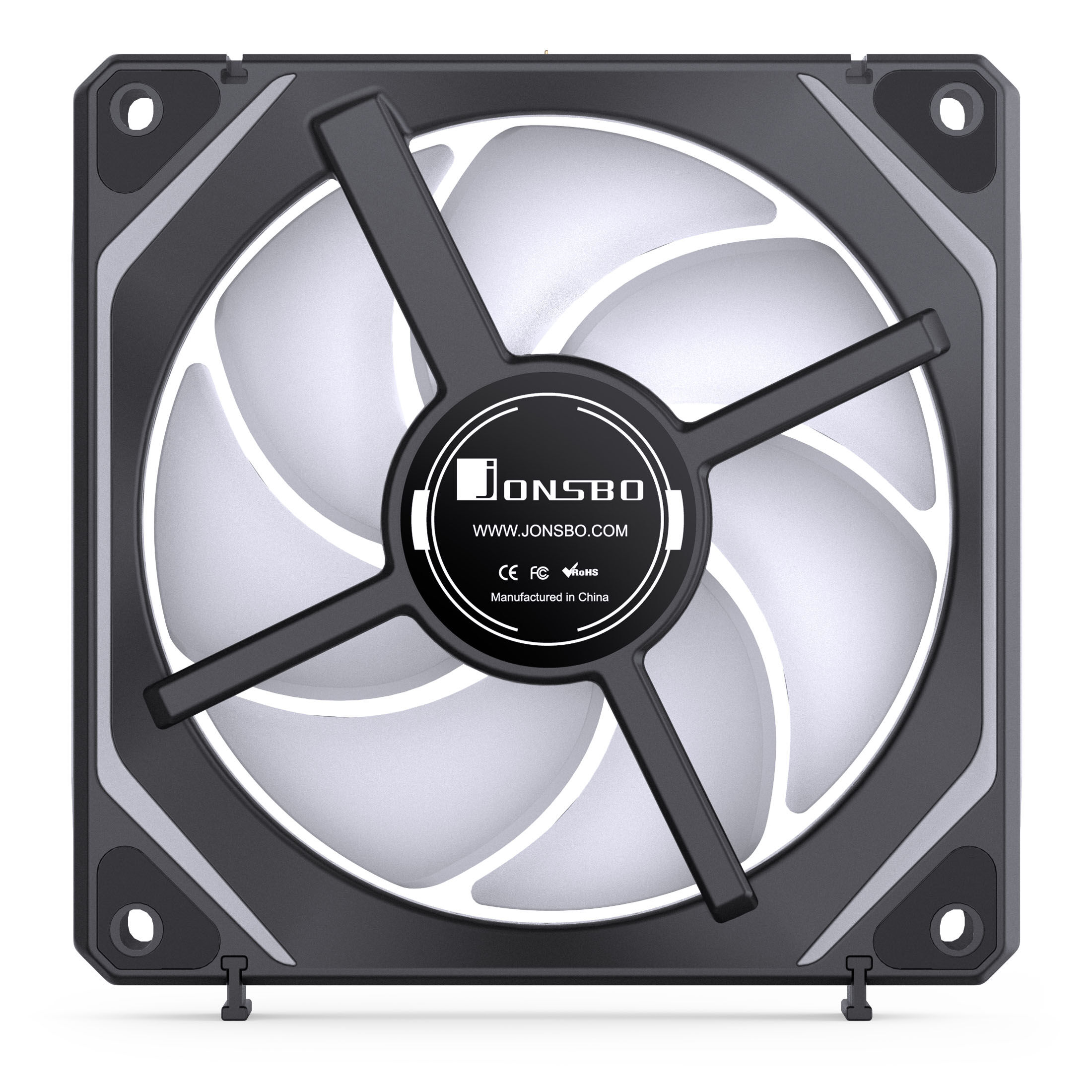 Jonsbo ZL-120B Fan, PWM, ARGB - 120mm, Black, 3-pack : image 9
