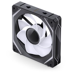 Jonsbo ZL-120BR fan, reverse blade, PWM, ARGB - 120mm, black, 3-pack