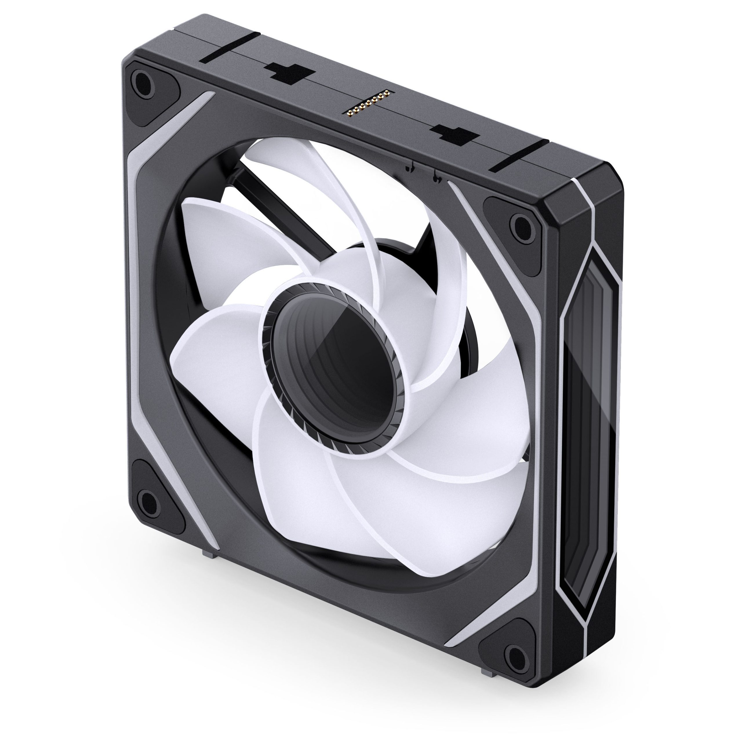 Jonsbo ZL-120BR fan, reverse blade, PWM, ARGB - 120mm, black, 3-pack