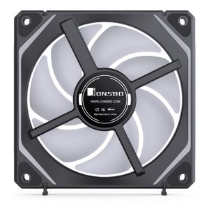 Jonsbo ZL-120BR fan, reverse blade, PWM, ARGB - 120mm, black, 3-pack