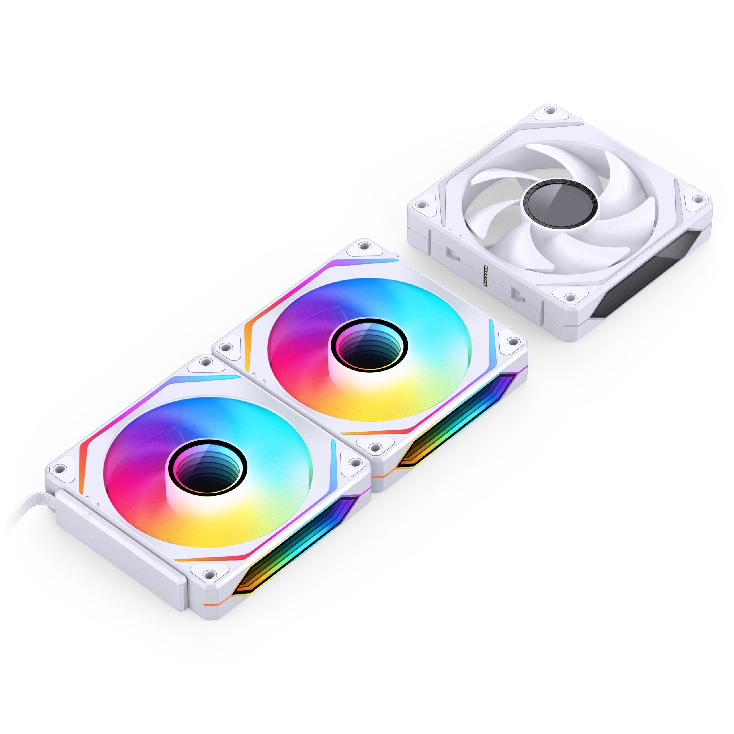 Jonsbo ZL-120W Fan, PWM, ARGB - 120mm, white, 3-pack