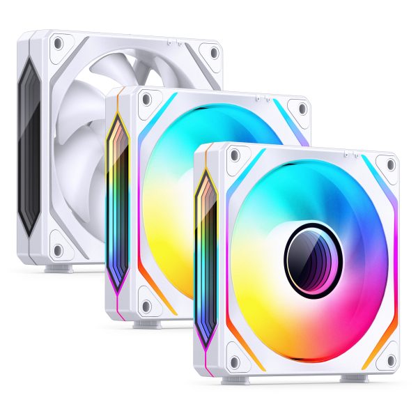 Jonsbo ZL-120W Fan, PWM, ARGB – 120mm, white, 3-pack