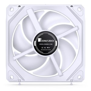 Jonsbo ZL-120WR Fan, Reverse Blade, PWM, ARGB - 120mm, White. 3-pack