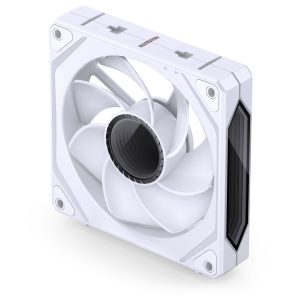 Jonsbo ZL-120WR Fan, Reverse Blade, PWM, ARGB - 120mm, White. 3-pack