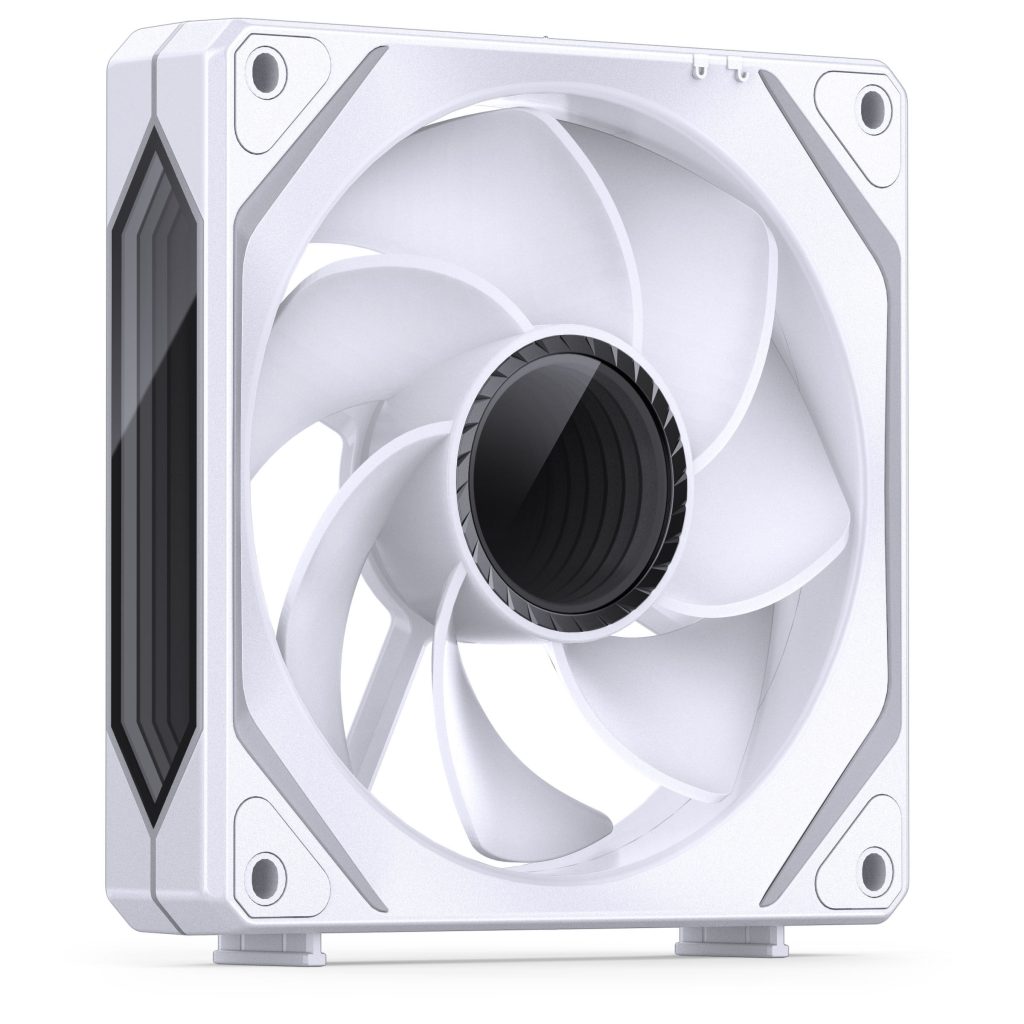 Jonsbo ZL-120WR Fan, Reverse Blade, PWM, ARGB - 120mm, White. 3-pack