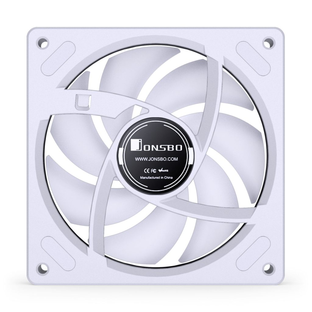 Jonsbo ZB-120 fan, reverse blade, PWM, ARGB - 120mm, white
