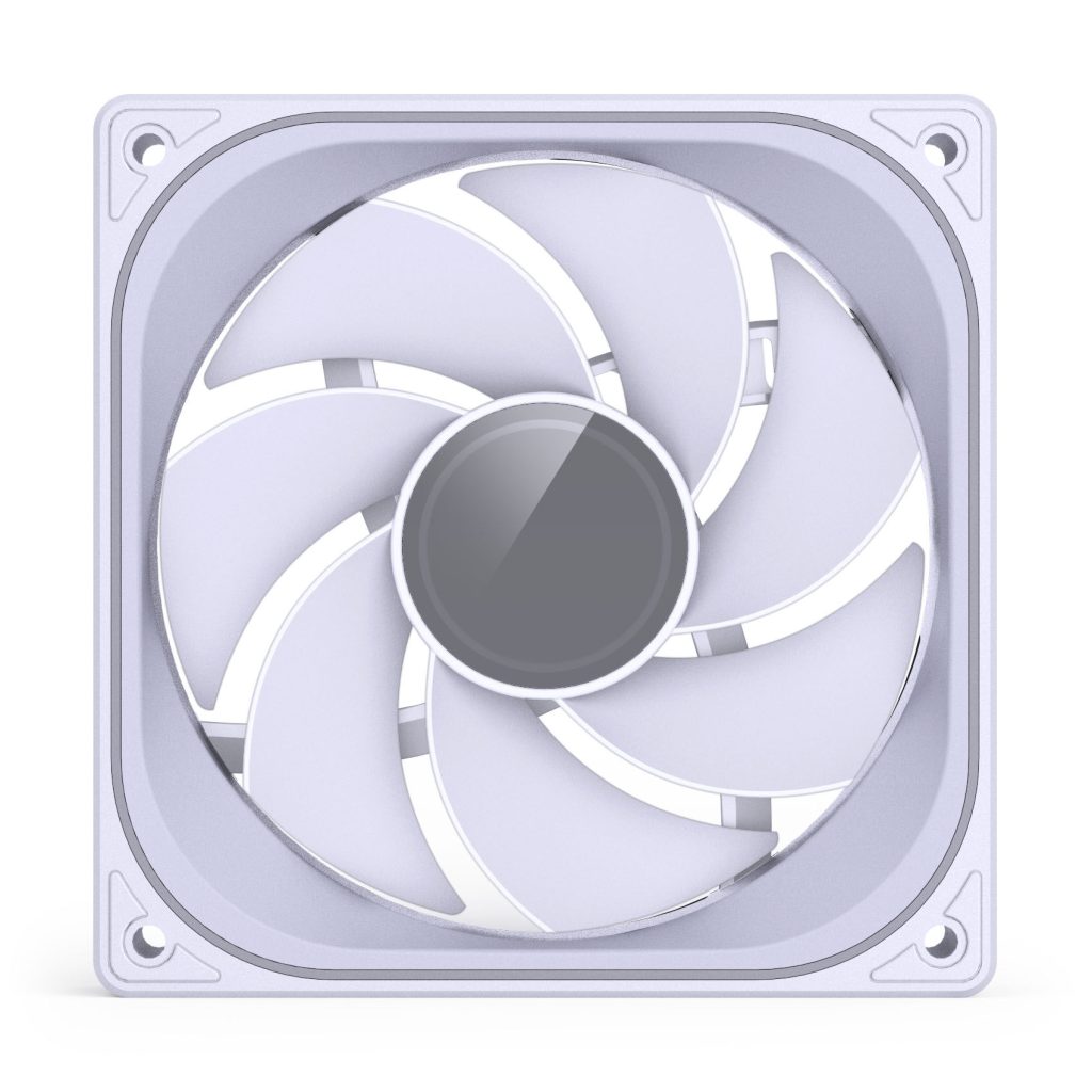 Jonsbo ZB-120 fan, reverse blade, PWM, ARGB - 120mm, white
