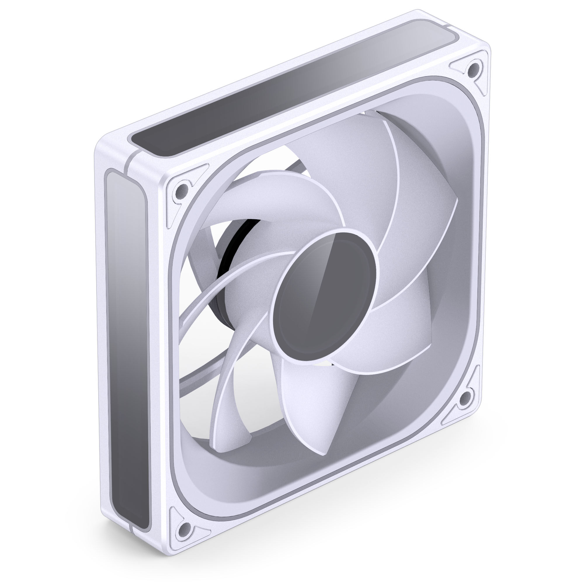 Jonsbo ZB-120 fan, reverse blade, PWM, ARGB - 120mm, white