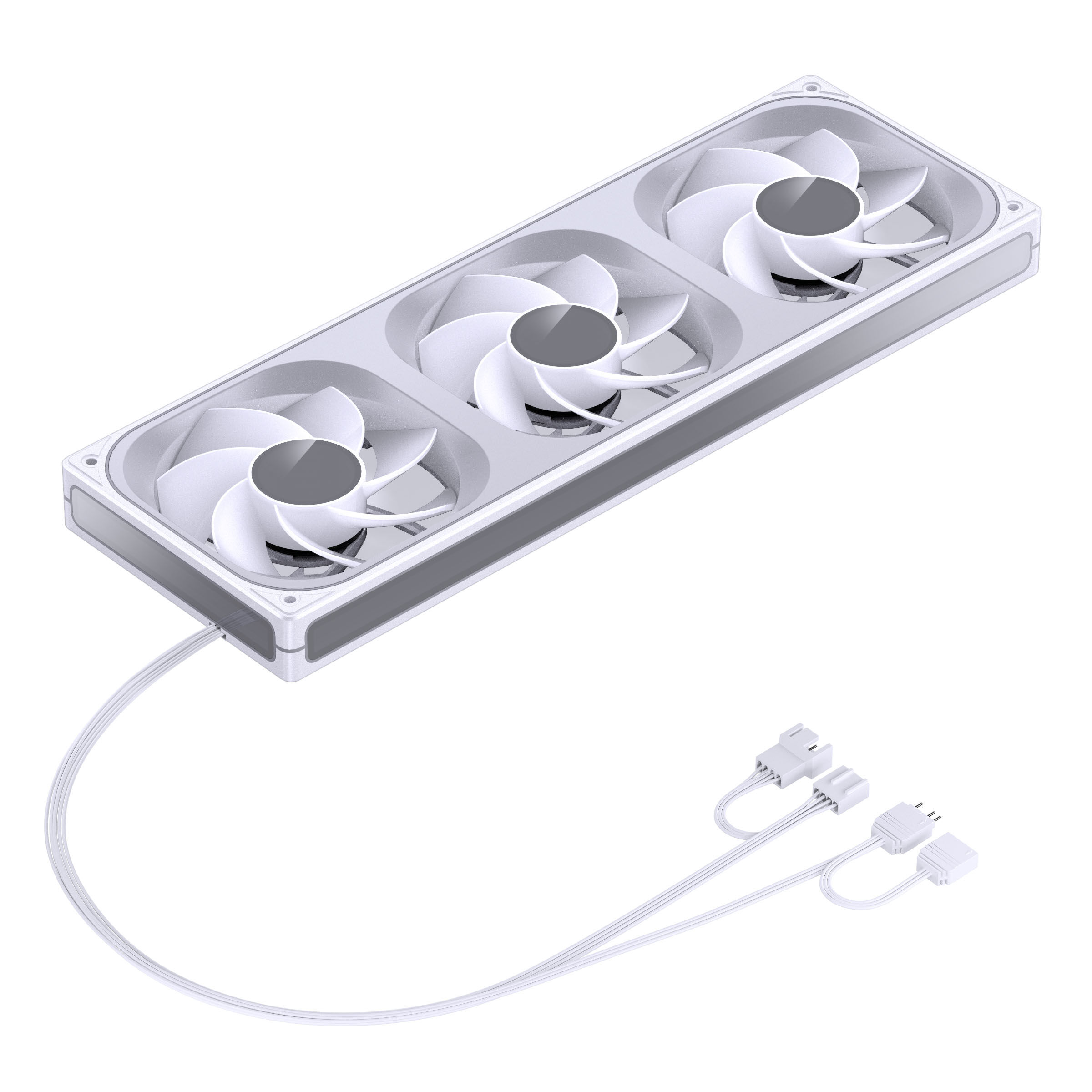 Jonsbo ZB-360 fan, reverse blade, PWM, ARGB - 360mm, white