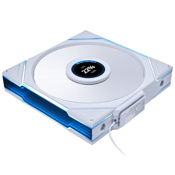 Lian Li UNI FAN TL LCD Wireless Fan, ARGB, PWM – 140mm, white
