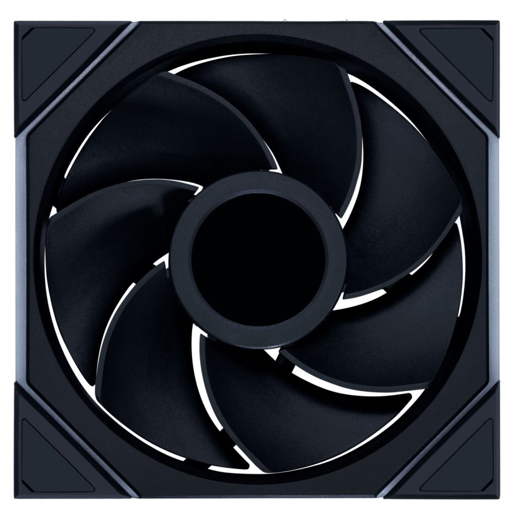 Lian Li UNI FAN TL LCD Wireless Fan, ARGB, PWM - Reverse Blade, 140mm, Black