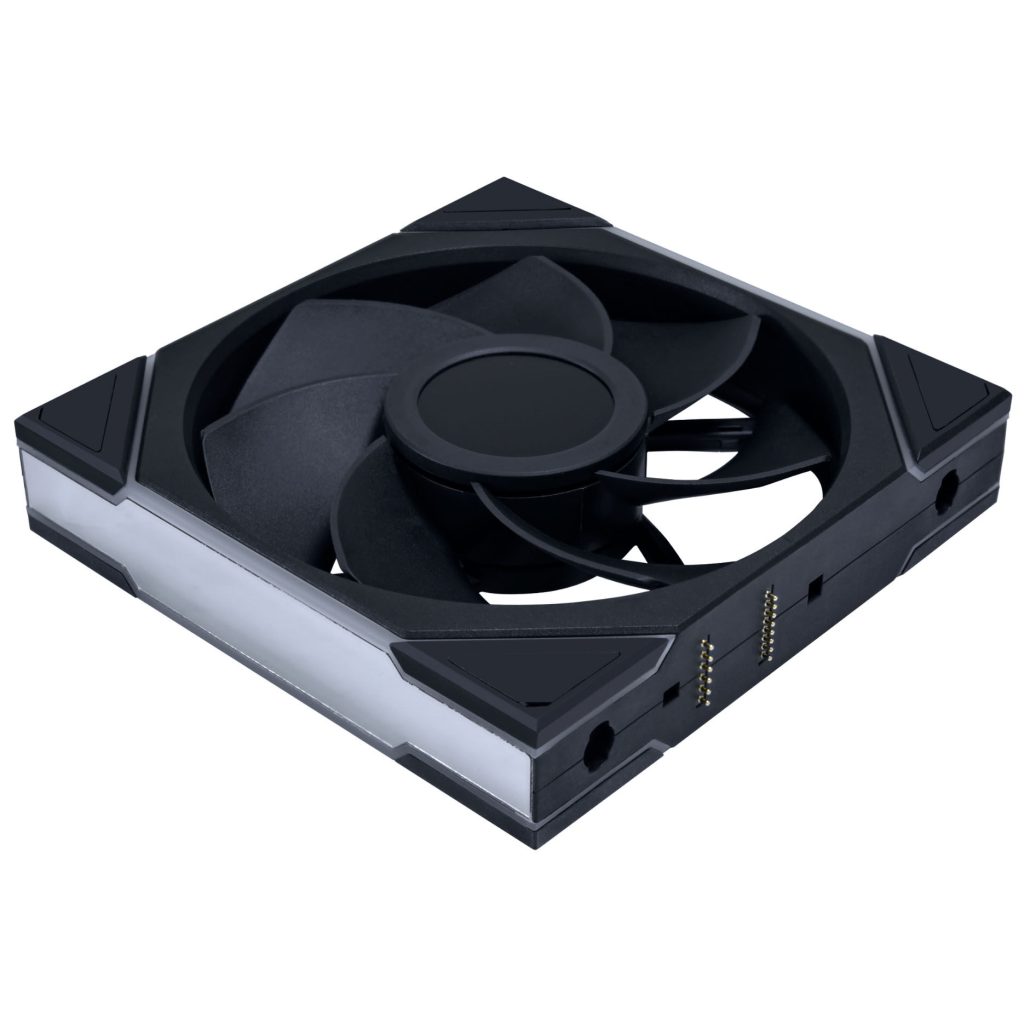 Lian Li UNI FAN TL LCD Wireless Fan, ARGB, PWM - Reverse Blade, 140mm, Black