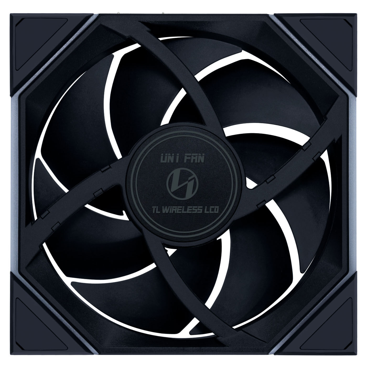 Lian Li UNI FAN TL LCD Wireless Fan, ARGB, PWM - Reverse Blade, 140mm, Black