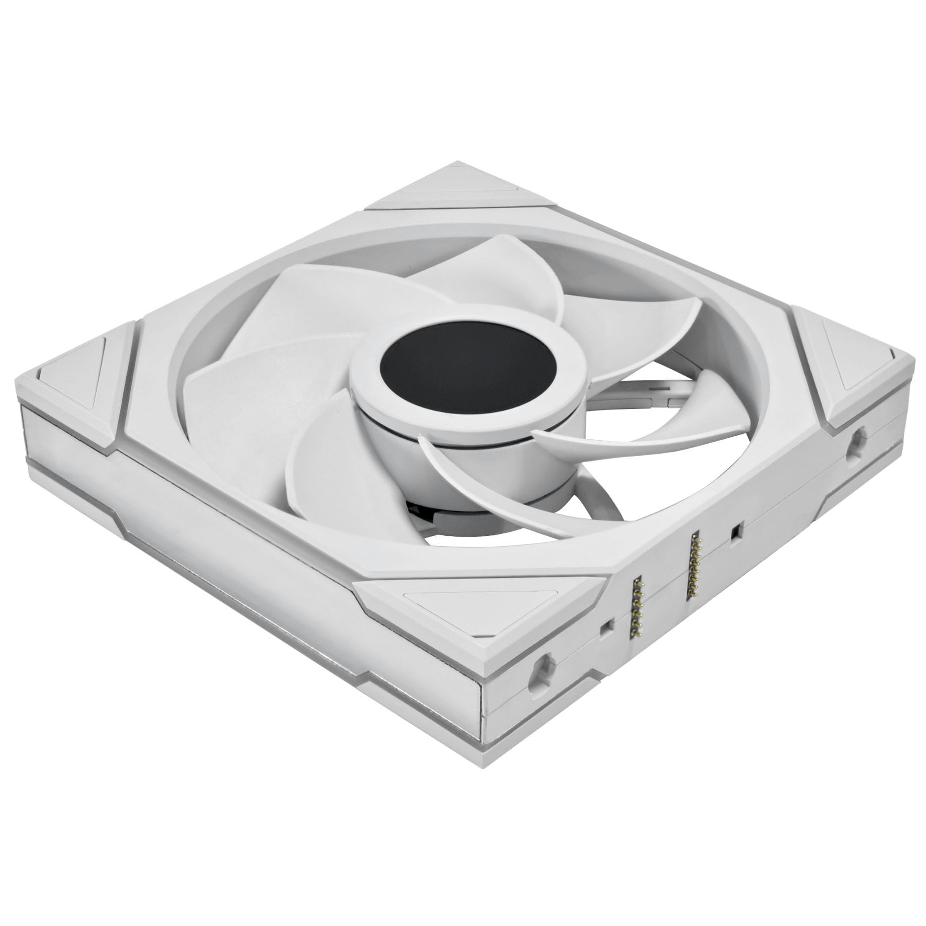 Lian Li UNI FAN TL LCD Wireless Fan, ARGB, PWM - Reverse Blade, 140mm, White