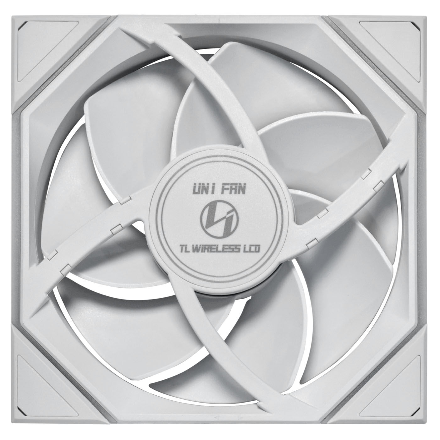 Lian Li UNI FAN TL LCD Wireless Fan, ARGB, PWM - Reverse Blade, 140mm, White