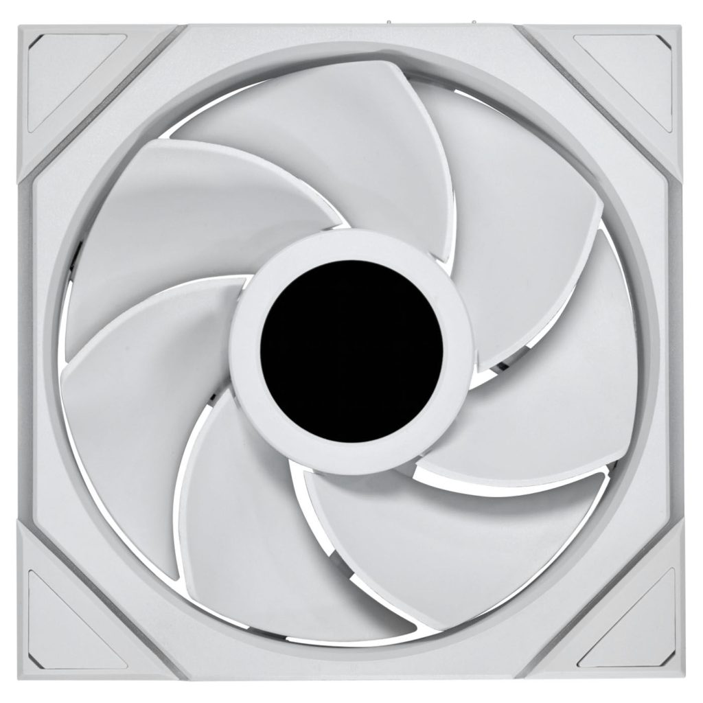 Lian Li UNI FAN TL LCD Wireless Fan, ARGB, PWM - Reverse Blade, 140mm, White