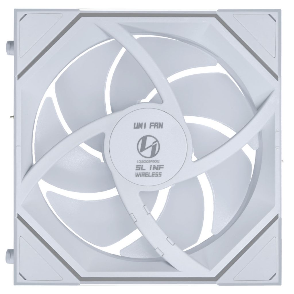 Lian Li UNI FAN SL-INF Wireless Fan, ARGB, PWM - Reverse Blade, 120mm, White