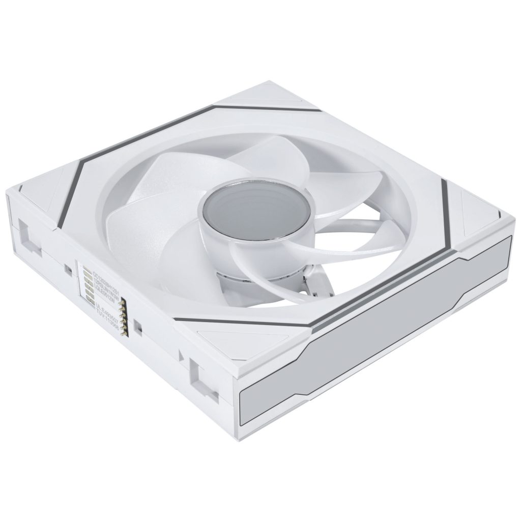 Lian Li UNI FAN SL-INF Wireless Fan, ARGB, PWM - Reverse Blade, 120mm, White