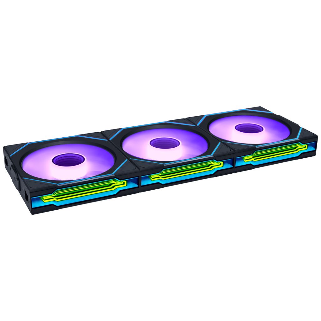 Lian Li UNI FAN SL-INF Wireless Fan, ARGB, PWM - 3-pack, with controller, 120mm, black : image 1