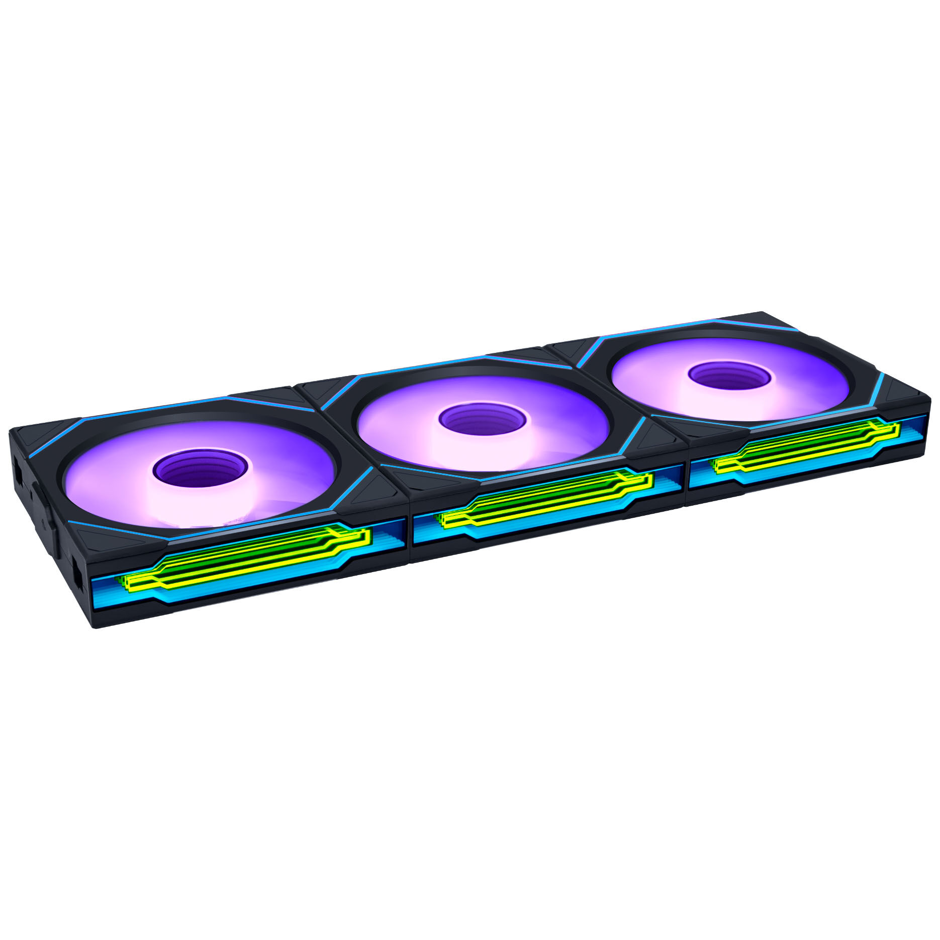 Lian Li UNI FAN SL-INF Wireless Fan, ARGB, PWM - 3-pack, with controller, 120mm, black : image 1