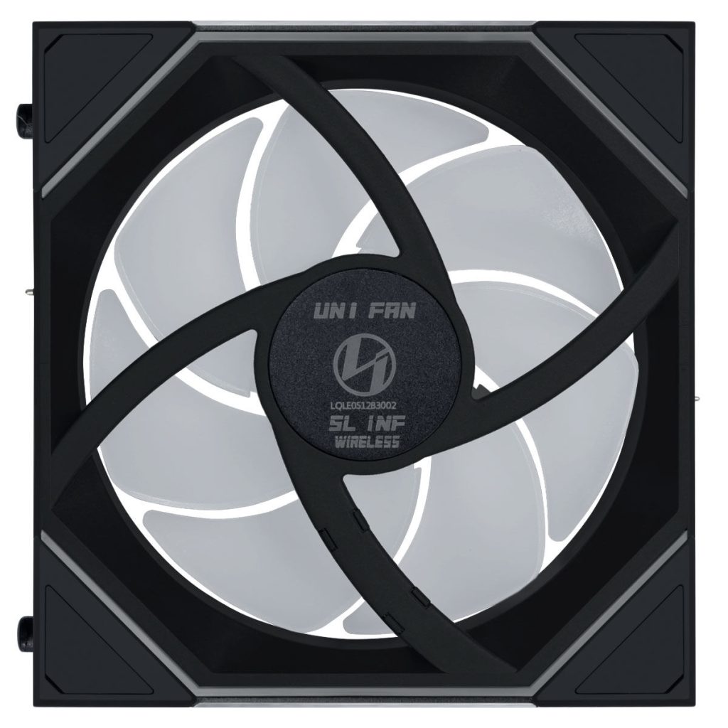 Lian Li UNI FAN SL-INF Wireless Fan, ARGB, PWM - 3-pack, with controller, reverse blade, 120mm, black
