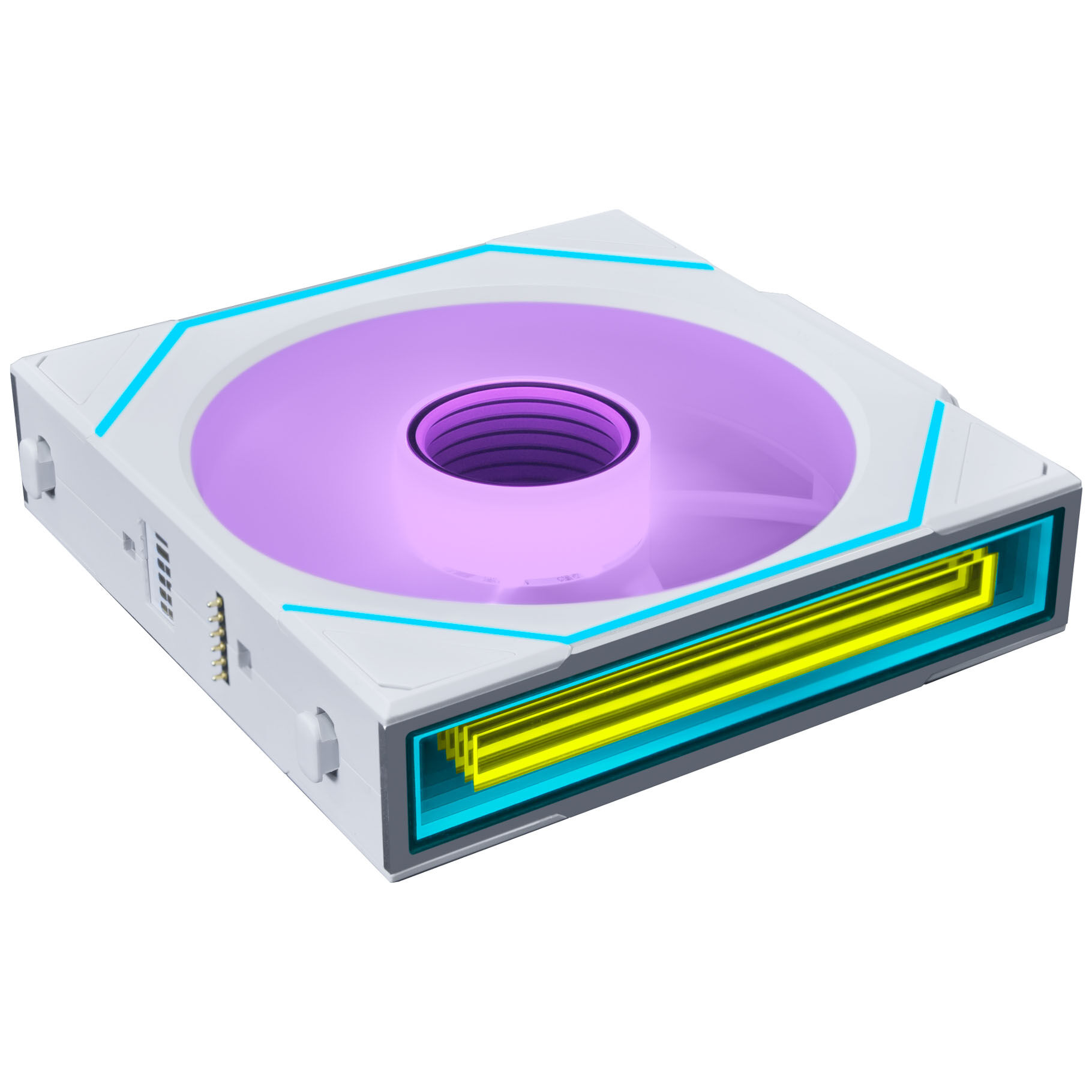 Lian Li UNI FAN SL-INF Wireless Fan, ARGB, PWM - 3-pack, with controller, reverse blade, 120mm, white